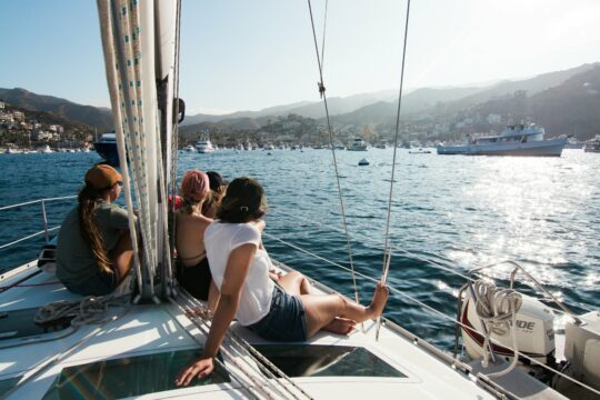 Navigation à la voile entre amis